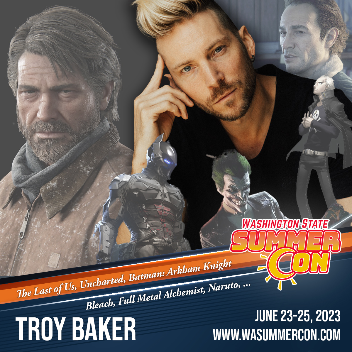 Gaming & anime voice actor Troy Baker is heading to FACTS!